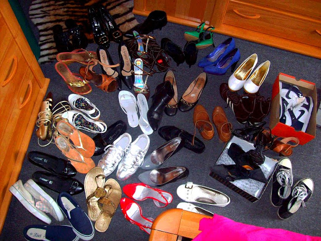 Beaucoup de chaussures