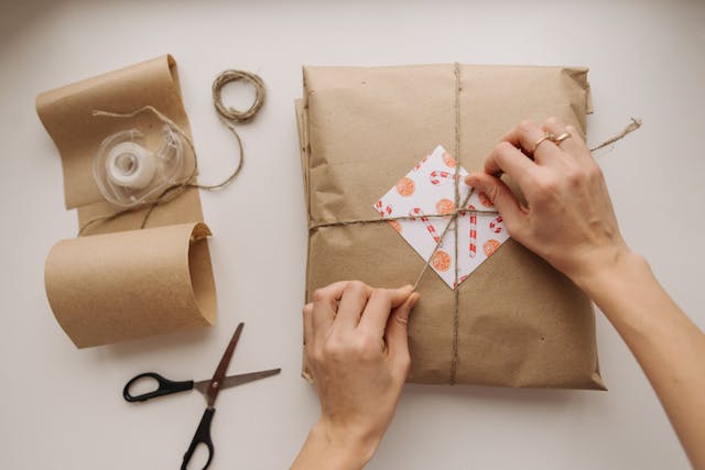 Emballage en papier kraft